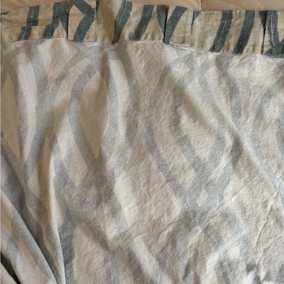 West Elm Cotton Scribble Curtains 48”x108” - Picture 5 of 8